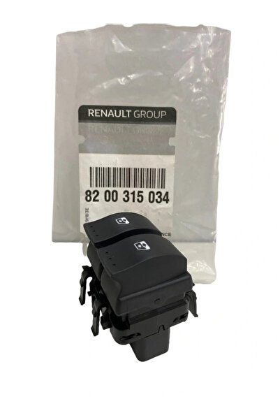 Sol Ön Cam Açma Kapama Anahtarı Renault Megane 2 ( Çiftli -Siyah Soket ) 8200315034